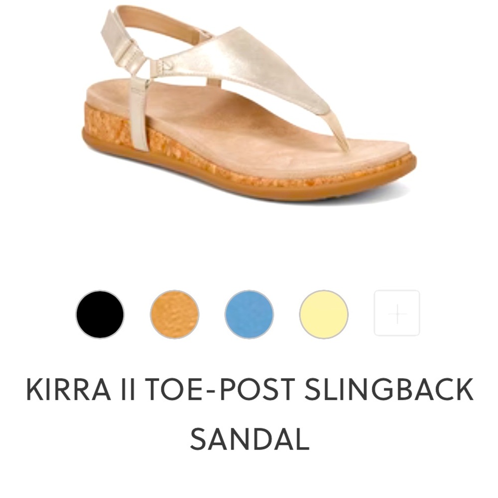 Size 8 women’s gold Vionic sandals